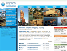 Tablet Screenshot of kalpanashipping.com